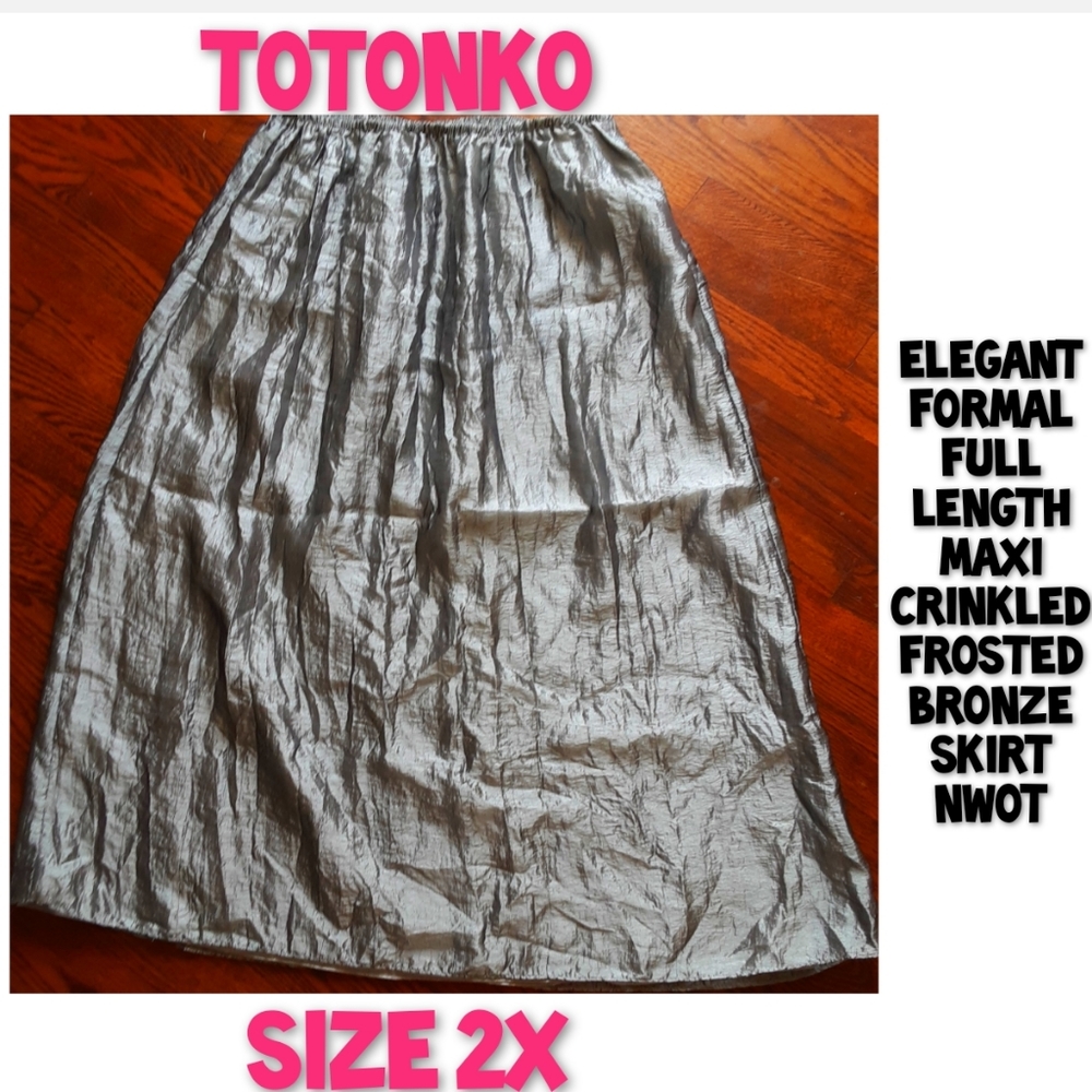 Totonko Formal Full Length Maxi Skirt Size 2X NWOT